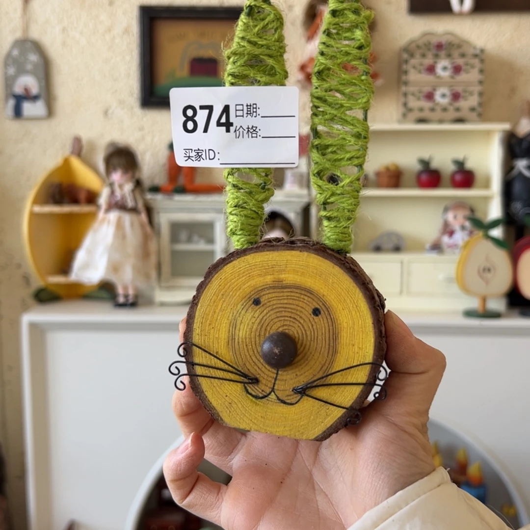 木默认微瑕微脏！外贸样品摆件挂件874