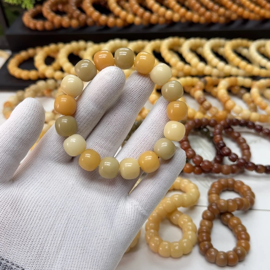 手串菩提根/象牙果13*14鬼工5年