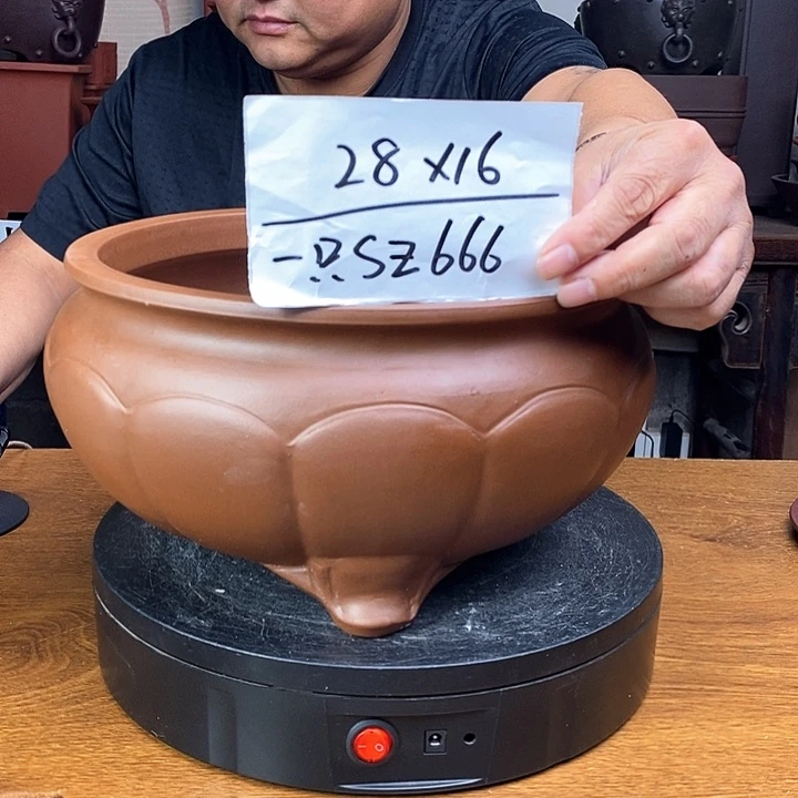 紫砂花盆货号一只SZ666