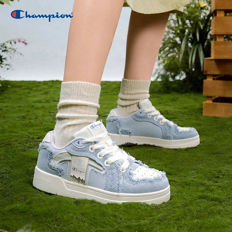 Champion25年秋冬流苏丹宁鞋子牛仔情侣休闲鞋百搭24FWT30/T28