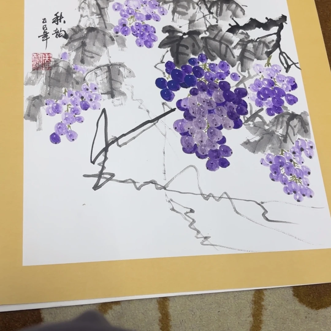 国画50-50卡纸作品艺