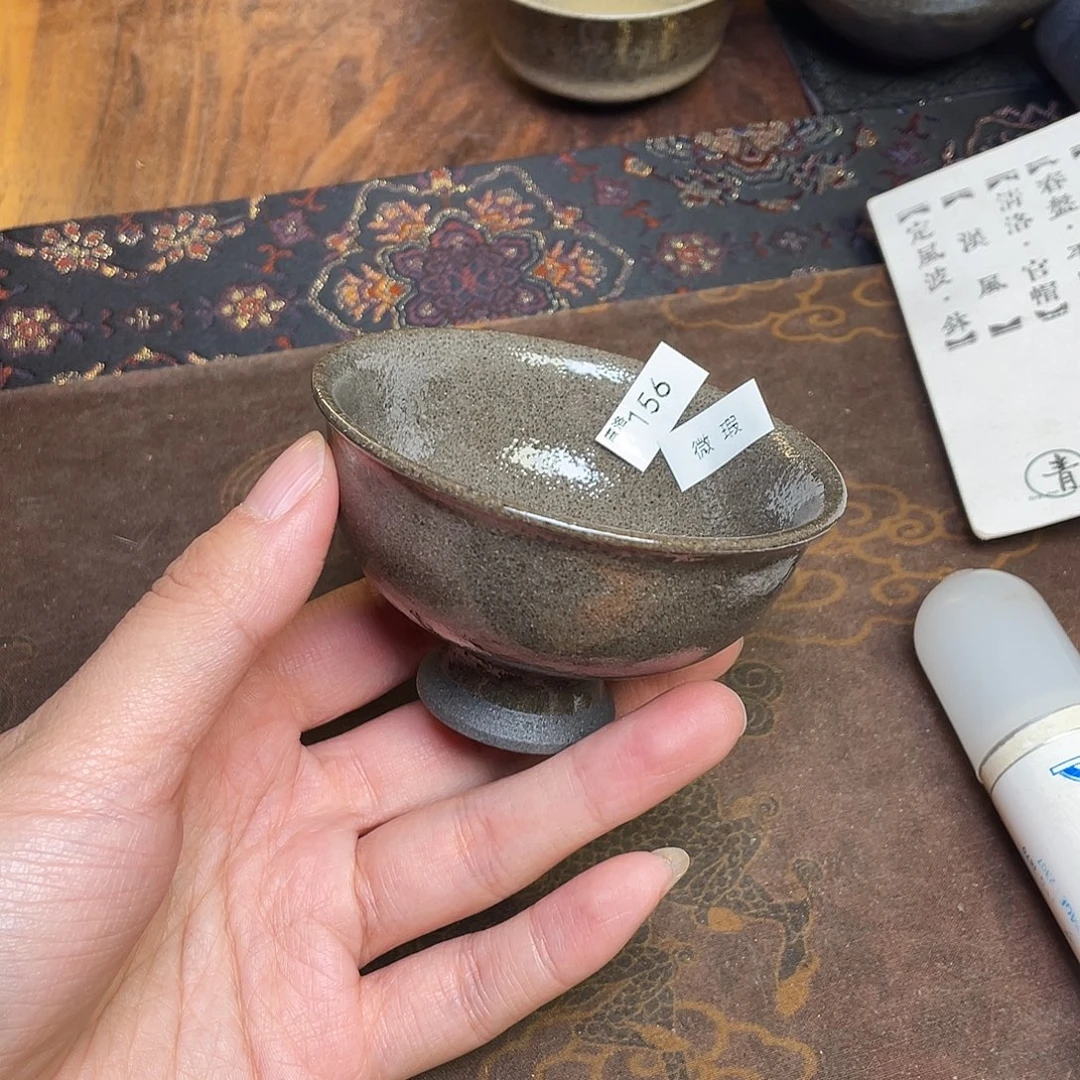 茶盏156 福临号建盏柴烧薄胎微瑕