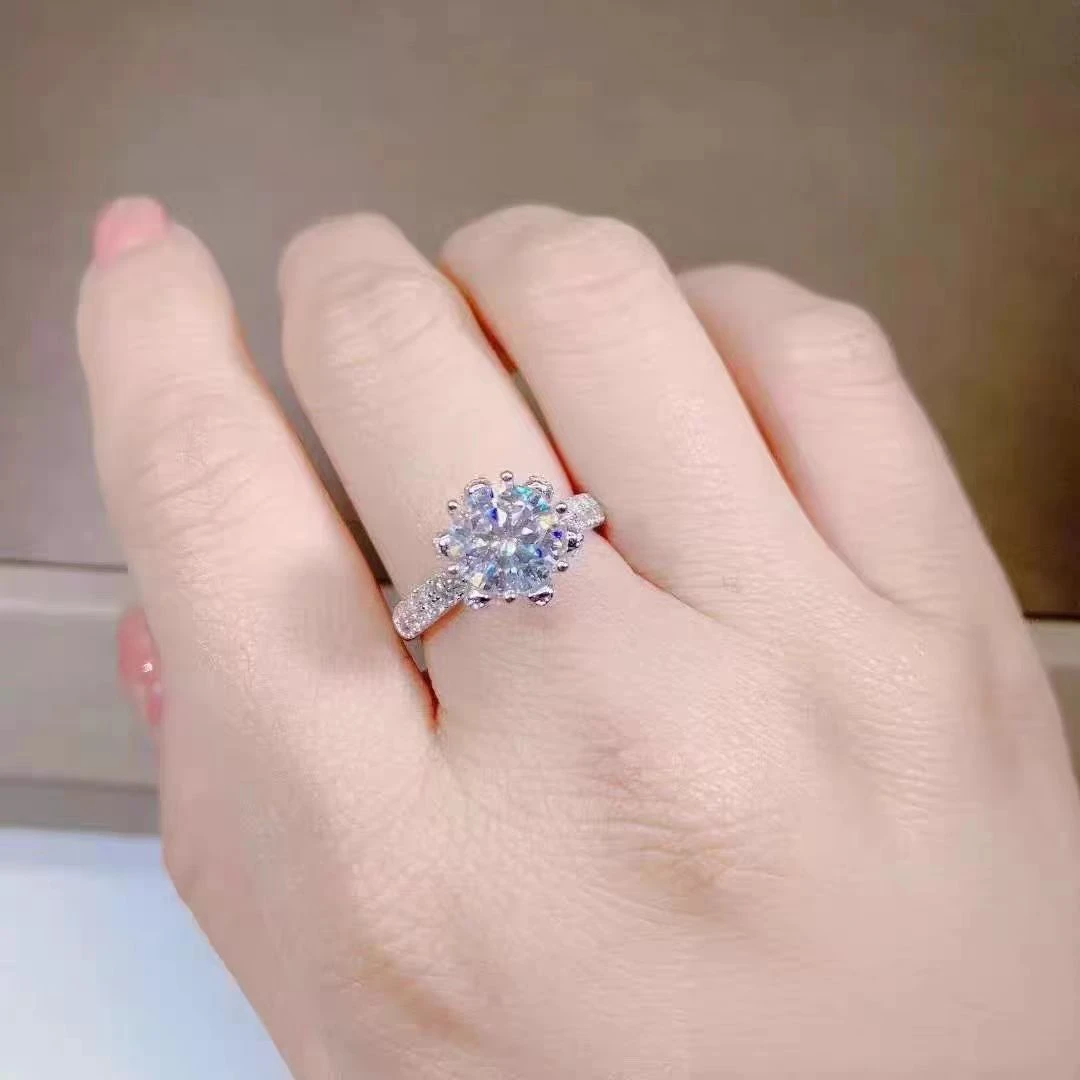 [南非甄选】NFZX私人定制冰雪皇后女戒3.0CT
