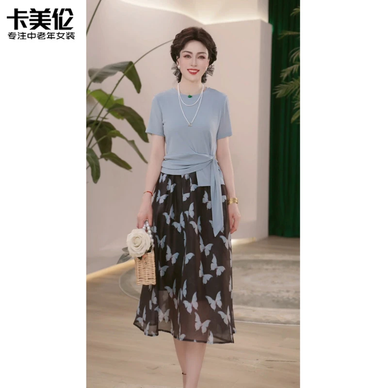 2025夏季新款女装独特漂亮小众高级感妈妈时尚气质百搭显瘦上衣