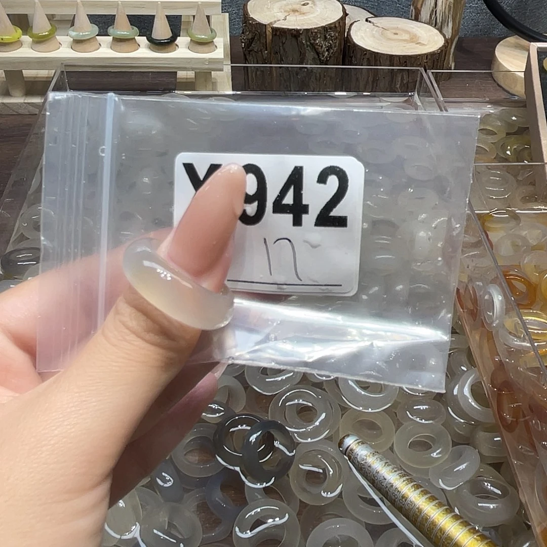 玛瑙/玉髓未镶嵌戒指942