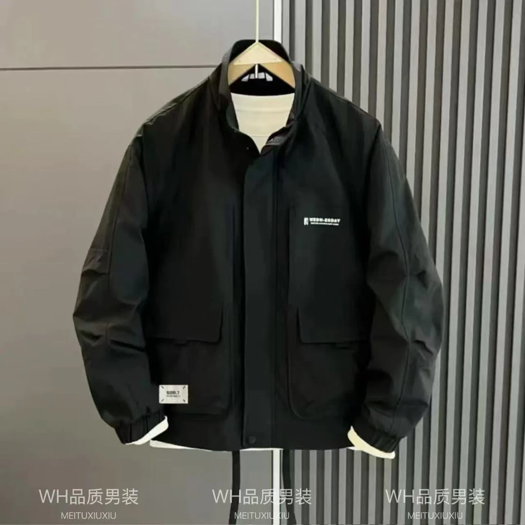 DW-春季新款简约立领夹克外套1307