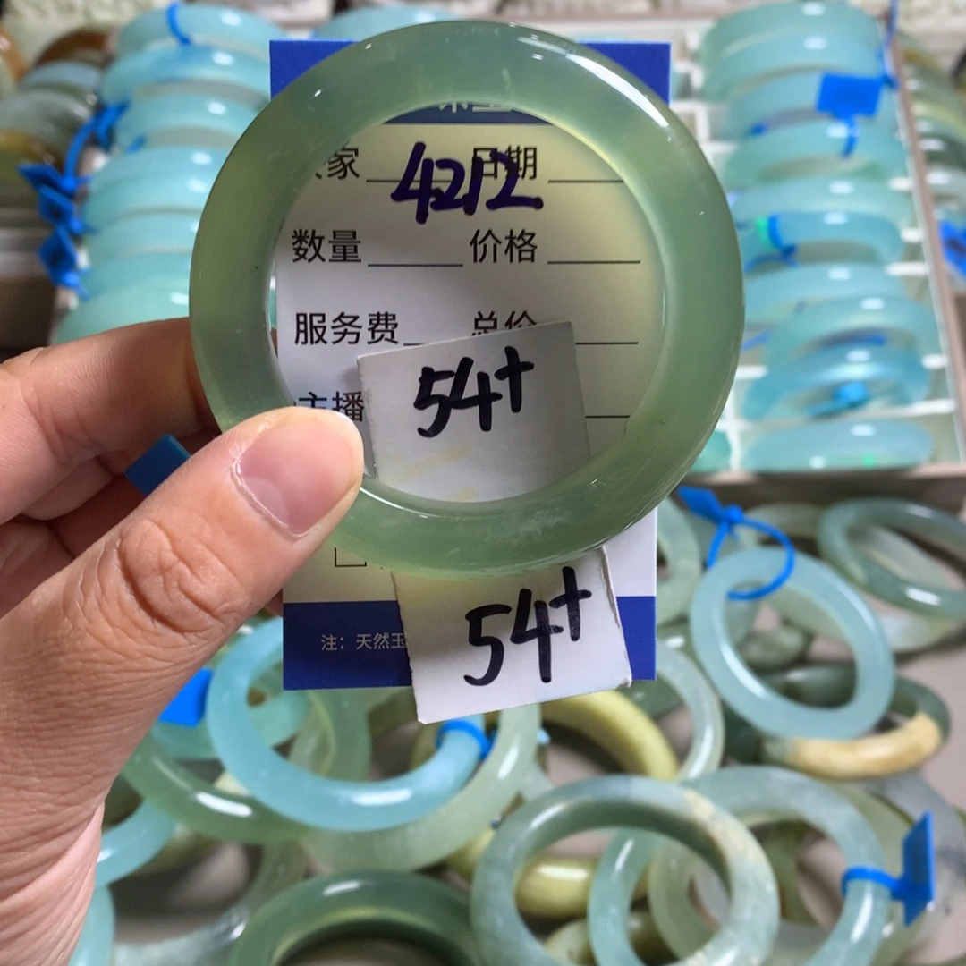 蛇纹石玉未镶嵌手镯4212
