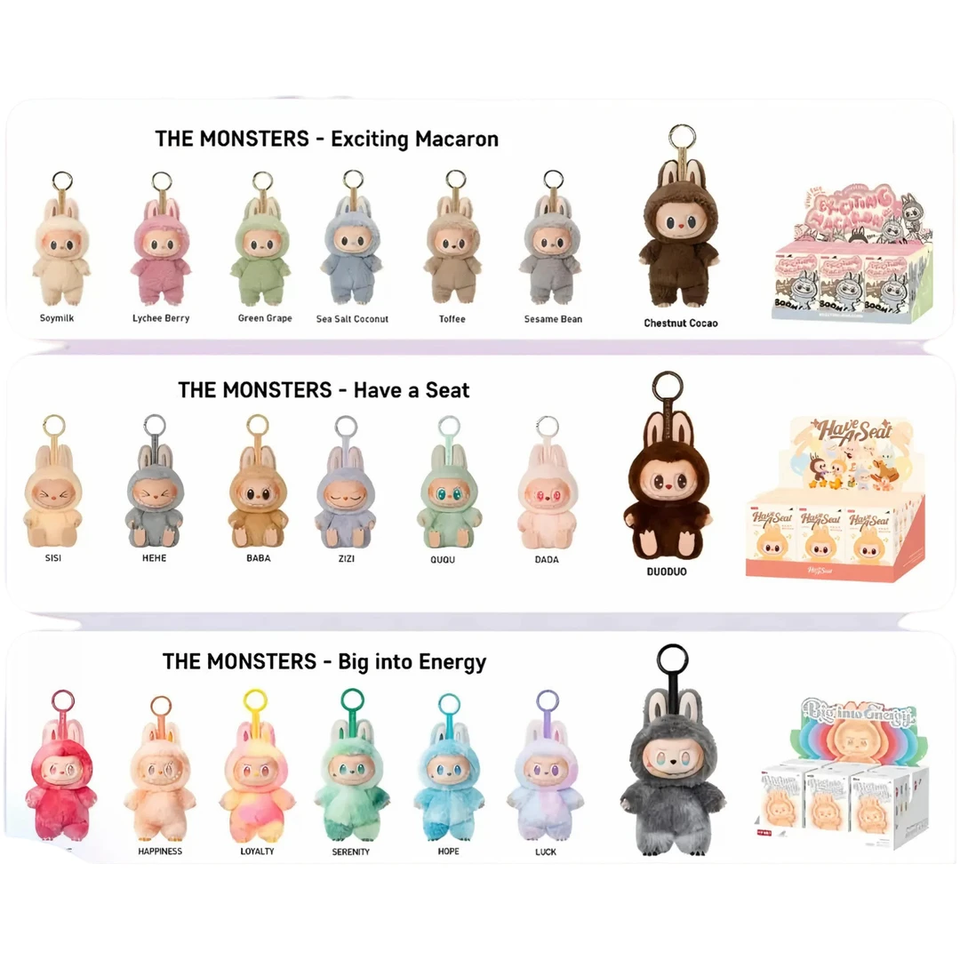 【确认款】马卡龙 坐坐派对 前方高能搪胶毛绒盲盒挂件包挂礼物