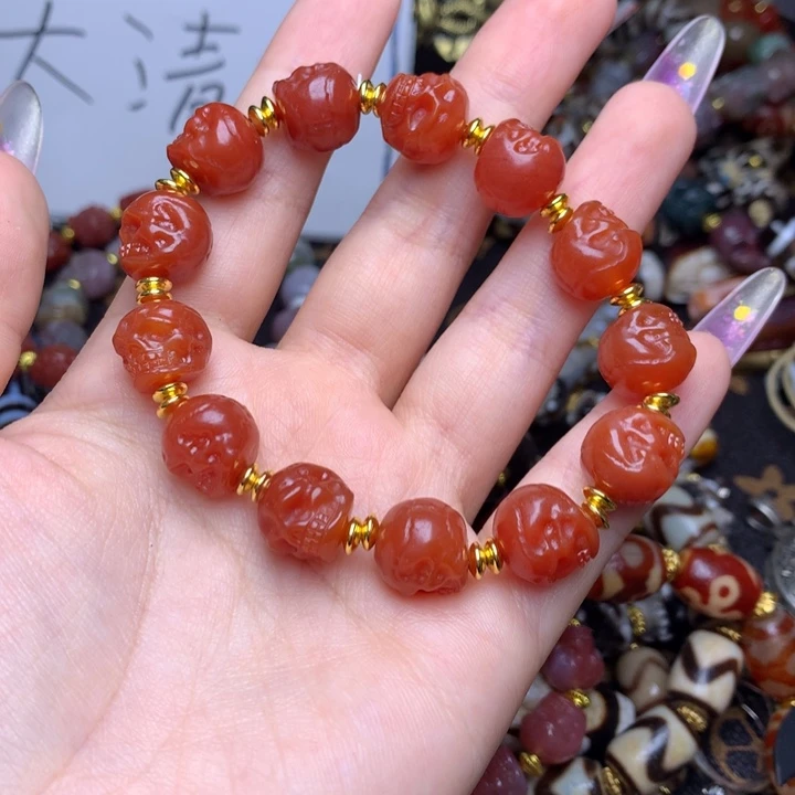 玛瑙/玉髓未镶嵌发一条