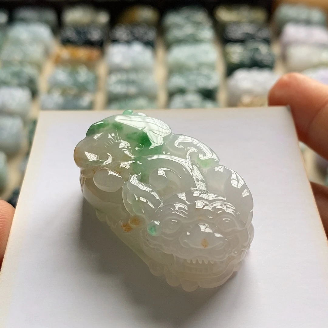 颈饰未镶嵌翡翠天然翡翠貔貅吊坠