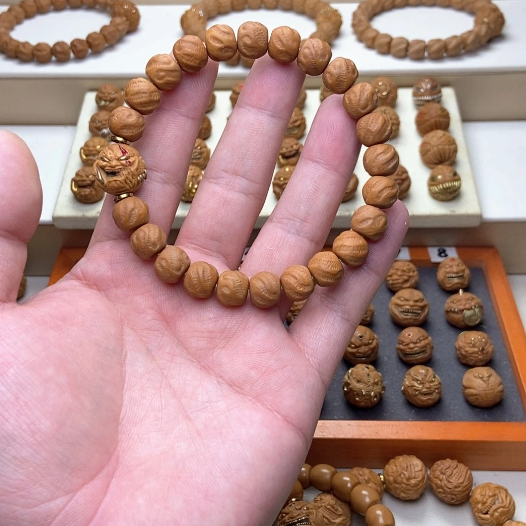 手串文玩核桃猴头核桃全品观山手串➕夜叉恶僧单颗