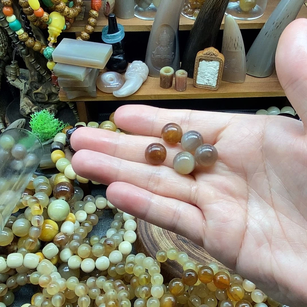 纯铜石英石静**身5颗白水3颗加红血2颗