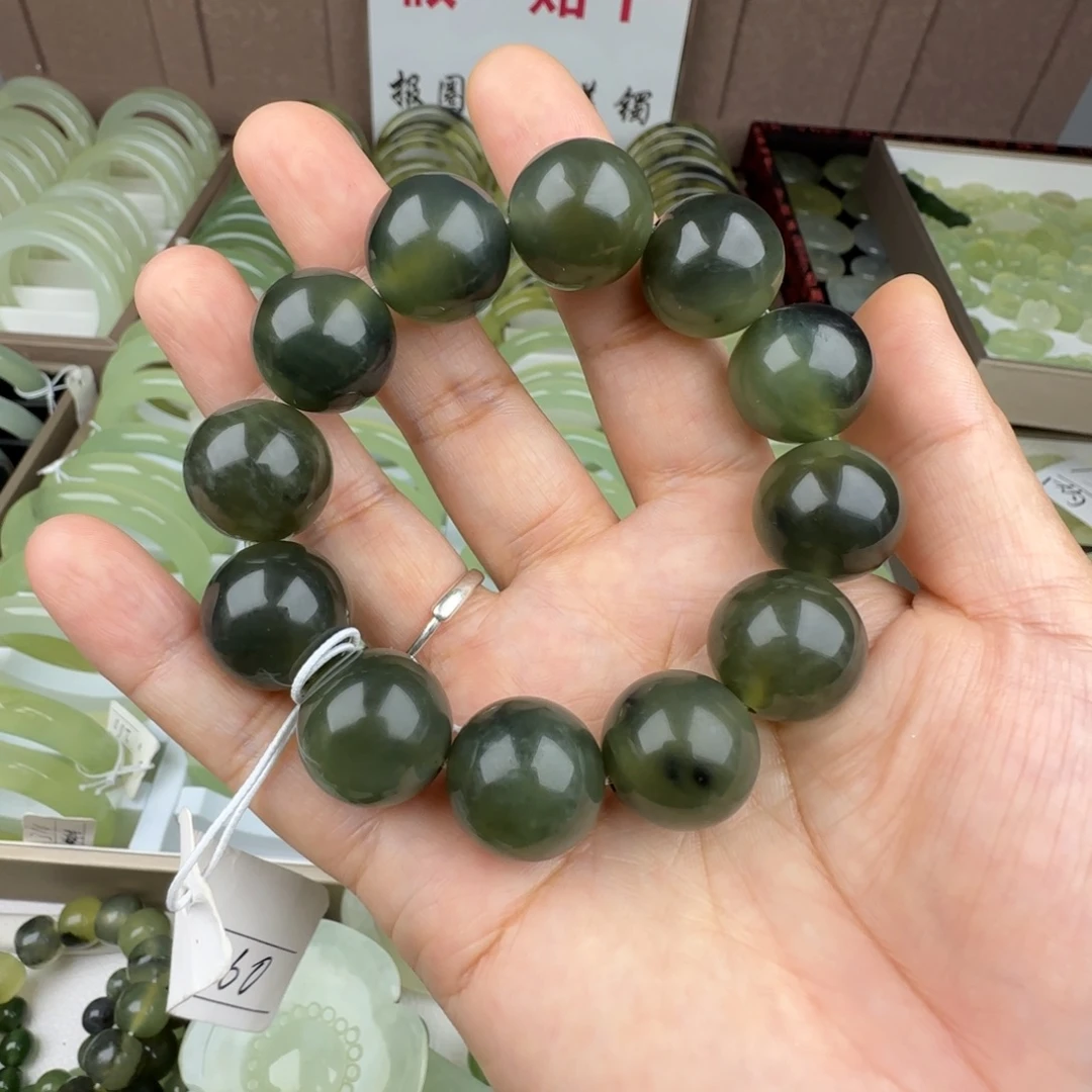 蛇纹石玉未镶嵌手链