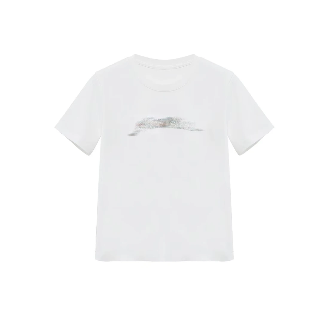 短袖印花数字常规款拼接圆领T恤时尚T恤衫宽松休闲户外05