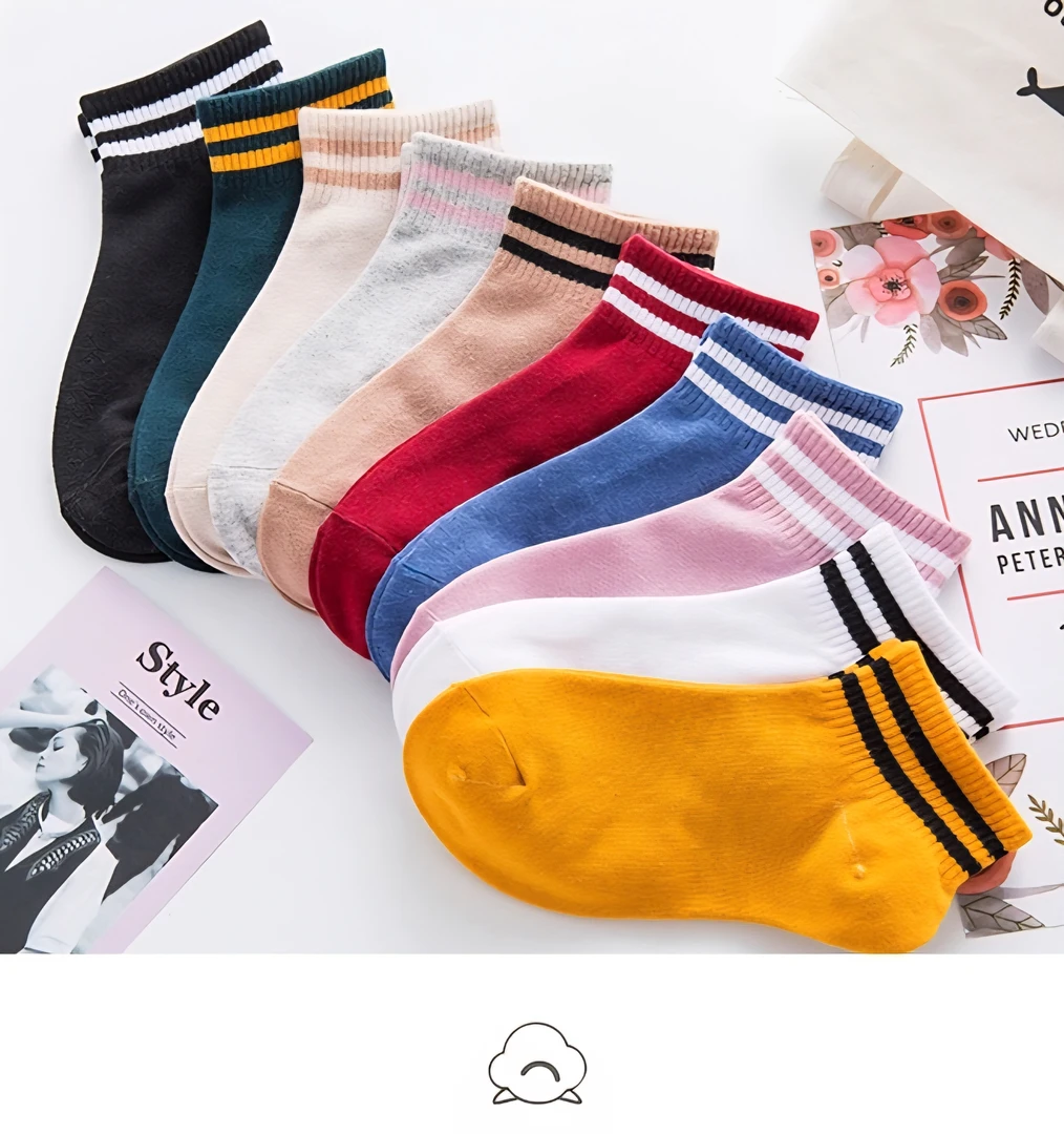 6012儿童森系运动低腰无骨袜子时尚百搭透气短袜