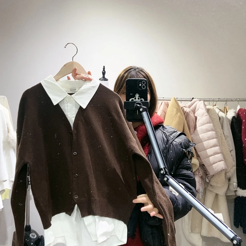 【闪购商品】咖色假两件