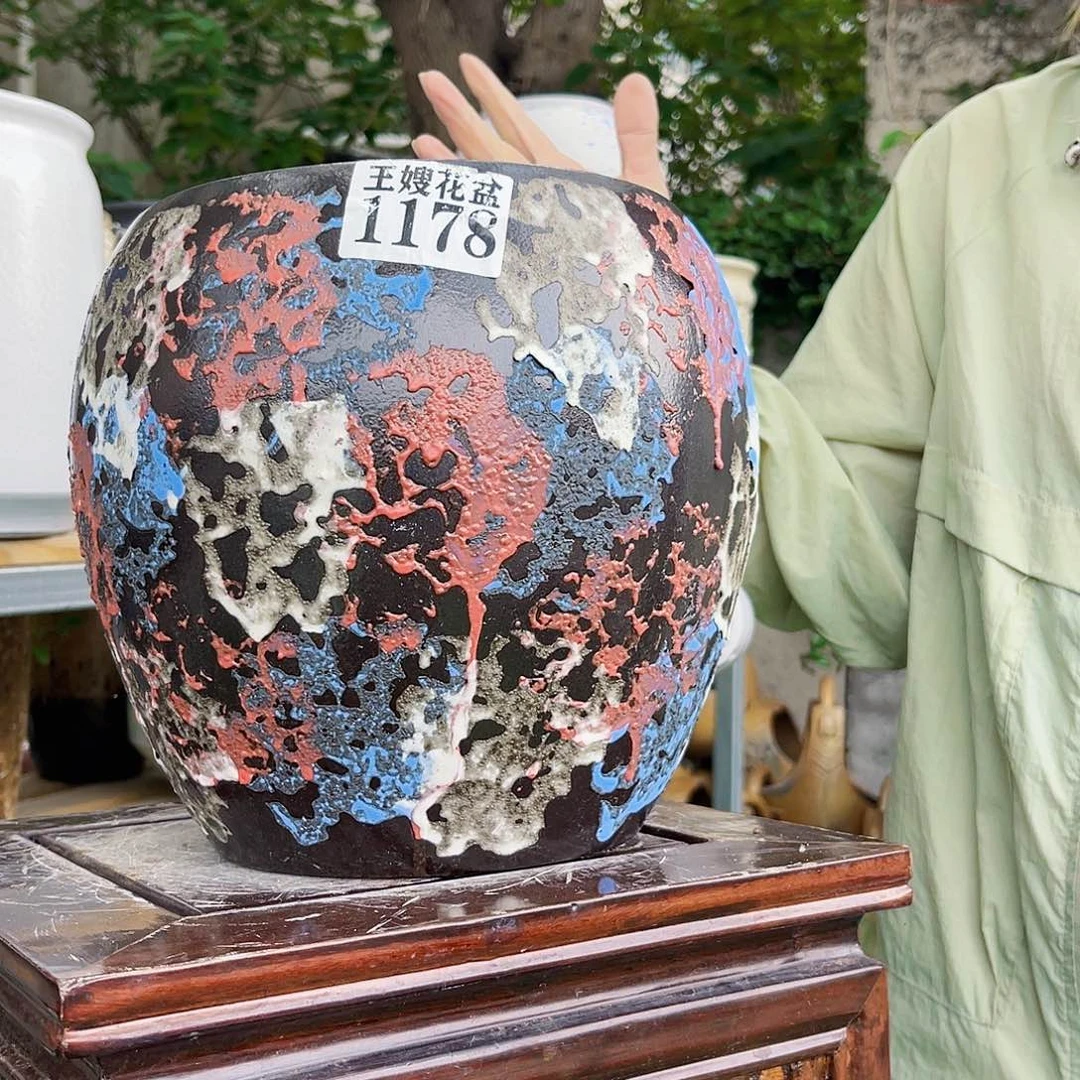 紫砂花盆王嫂花盆直播0524-1178高24口20
