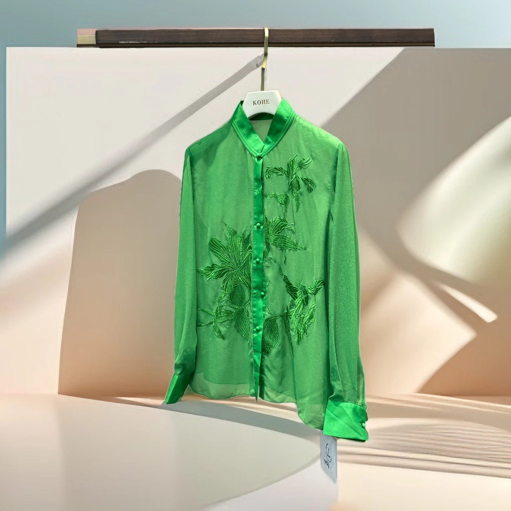 【浩浩高定】设计师时尚百搭气质衬衫KED1067