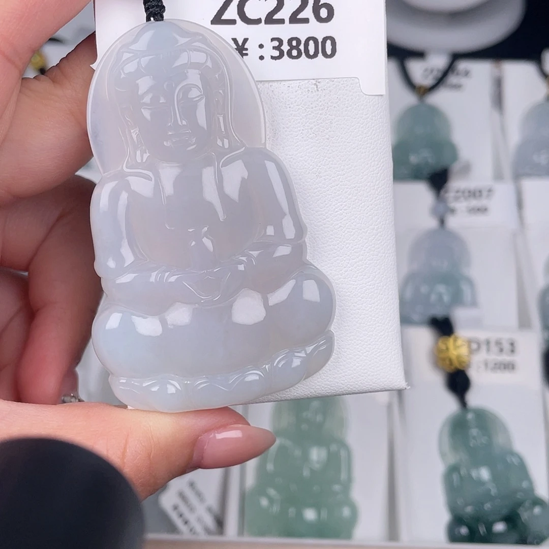 翡翠未镶嵌颈饰zc226