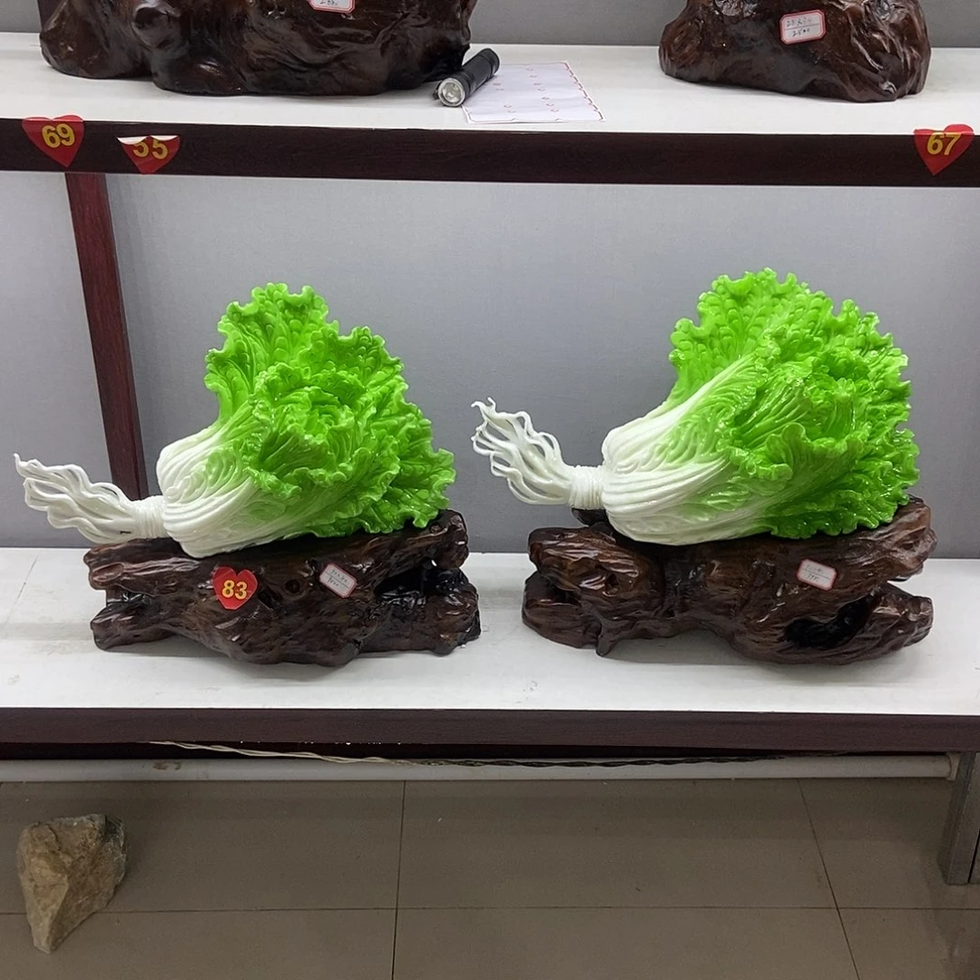 金***司玉白菜摆件家居摆件