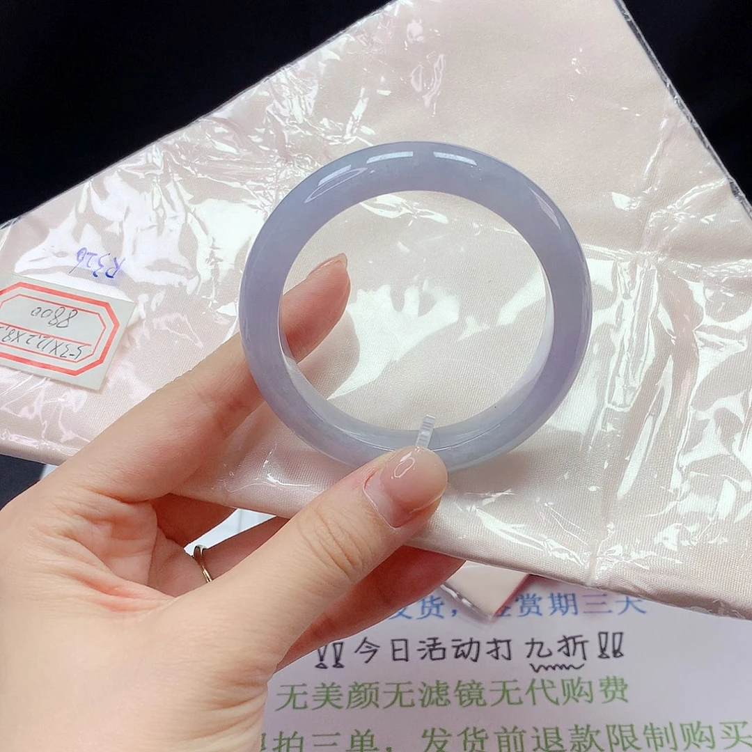 翡翠手镯未镶嵌天然翡翠手镯53