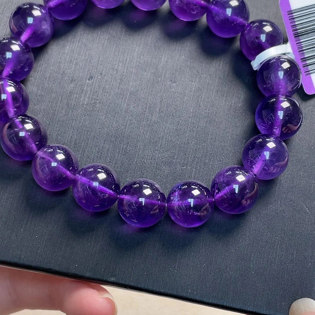 水晶手链未镶嵌紫水晶11mm手串zs293 191号