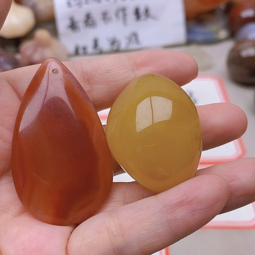 【闪购商品】未镶嵌玛瑙/玉髓珠宝半成品石*
