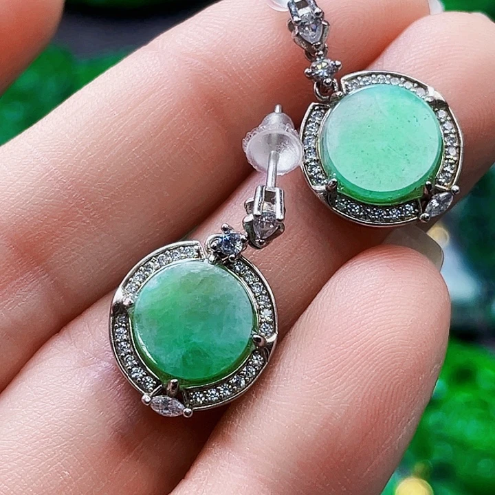 翡翠银S925镶嵌颈饰