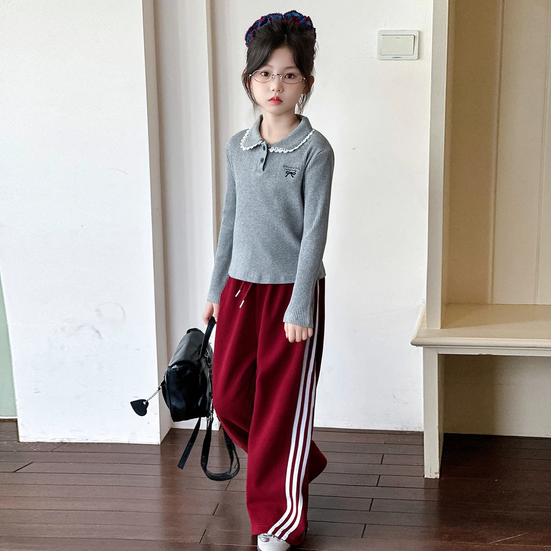 简约潮牌店铺儿童服装2025年新款衣服女童装秋装套装6-12岁高级感