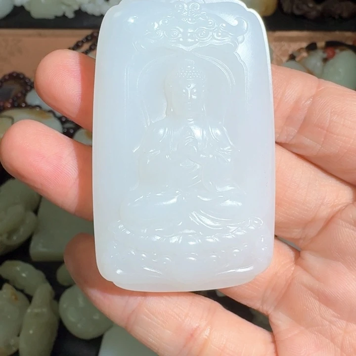 —***—和田玉未镶嵌挂件