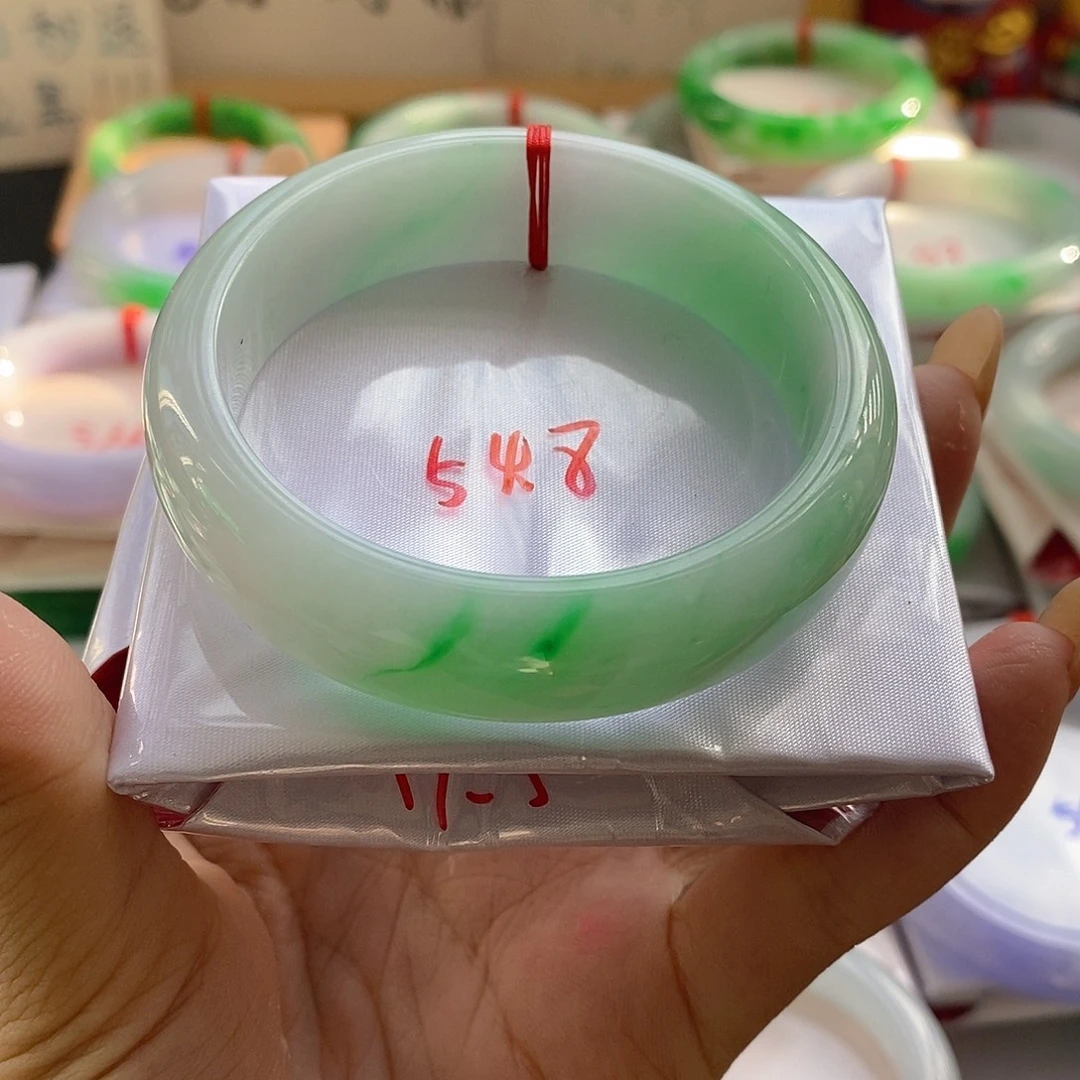 翡翠未镶嵌手镯16号