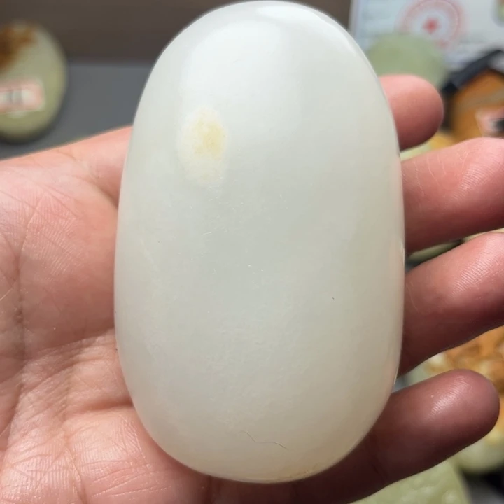 石材方解石手把件