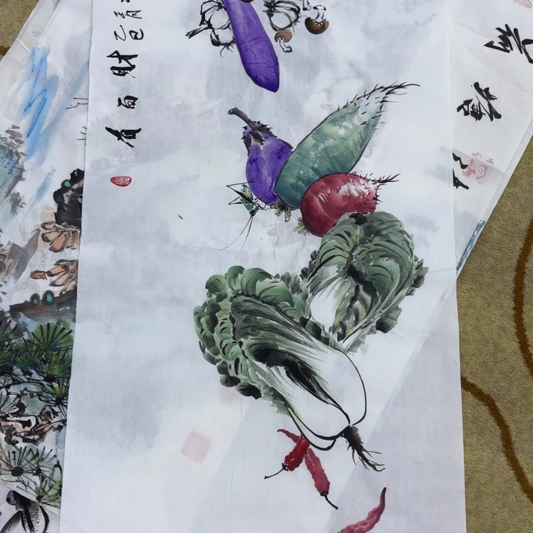 国画三尺花鸟花鸟赵