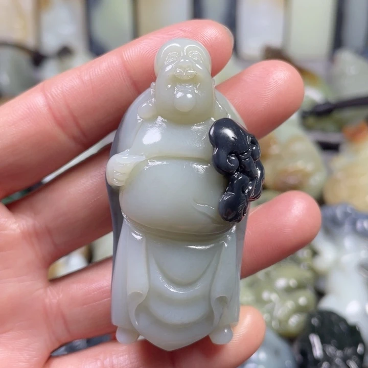 和田玉未镶嵌挂件