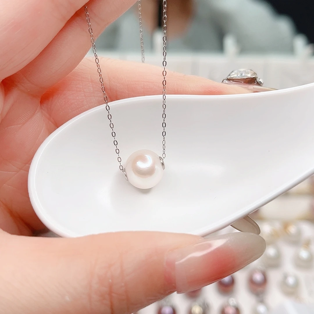 银S925镶嵌吊坠(赠链)淡水珍珠