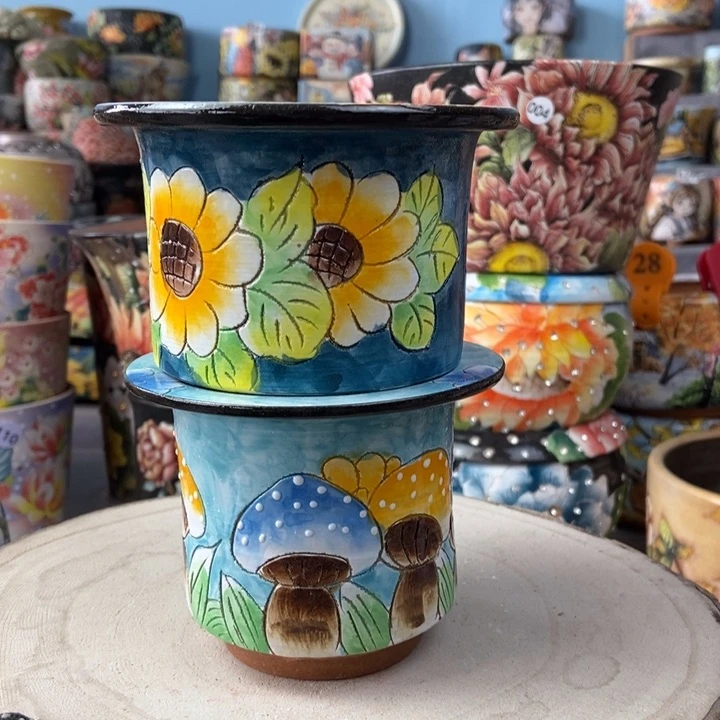 红陶景德镇艺术手绘作品