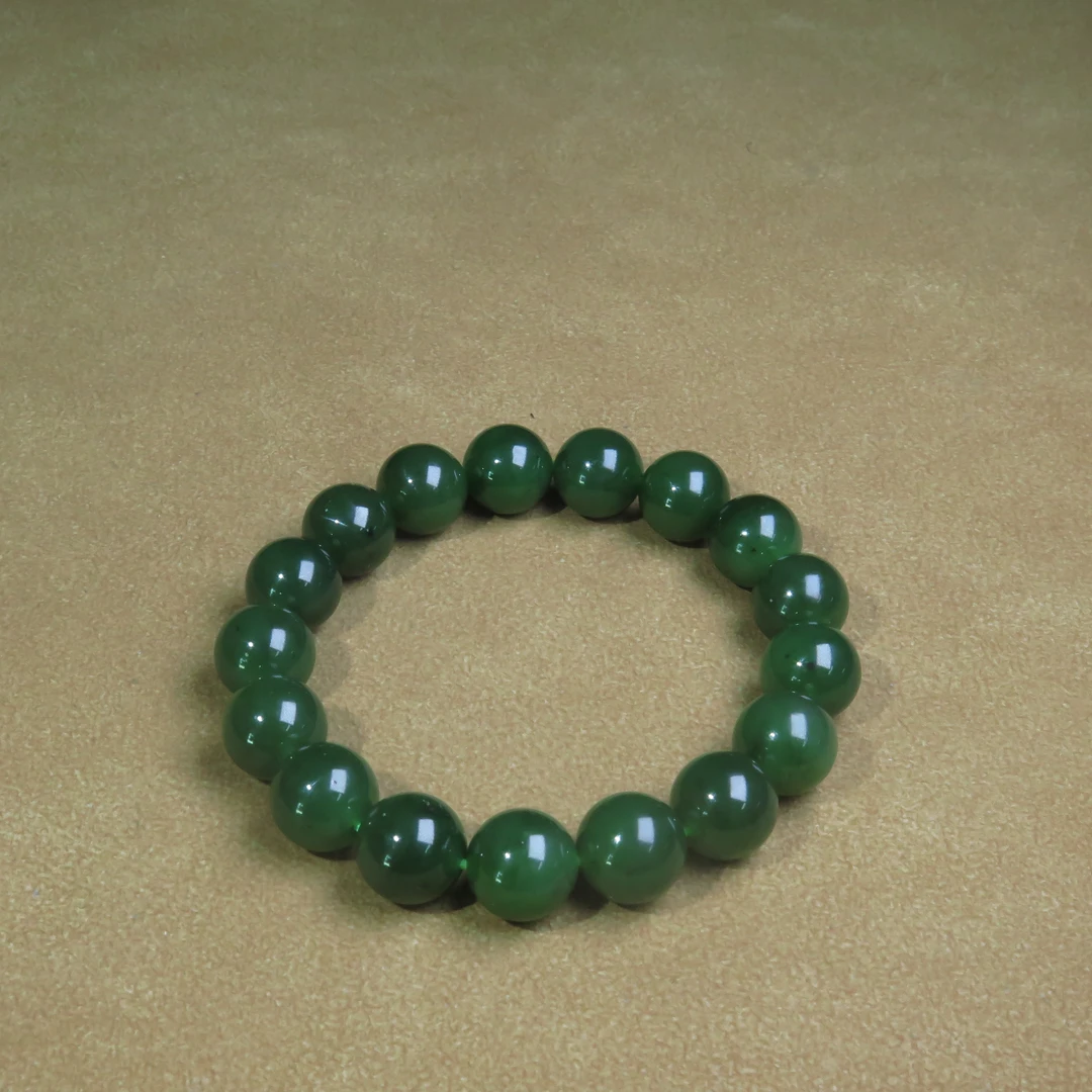 民国碧玉串饰/MZ589355/和田玉/民族文物