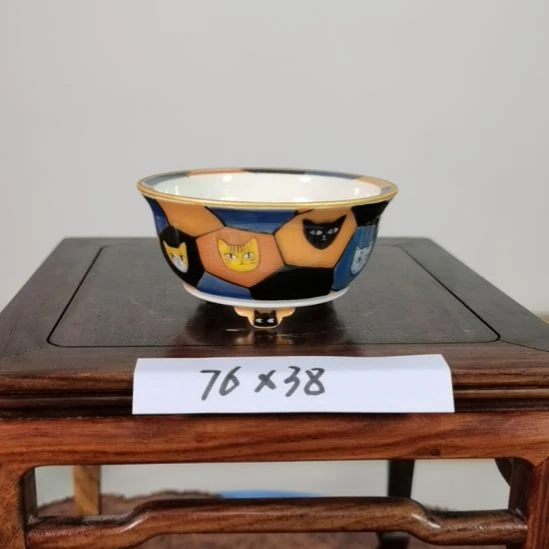 陶手工手绘大德堂釉盆