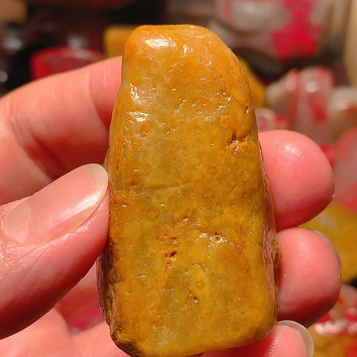 昌化石自**者昌化田黄石