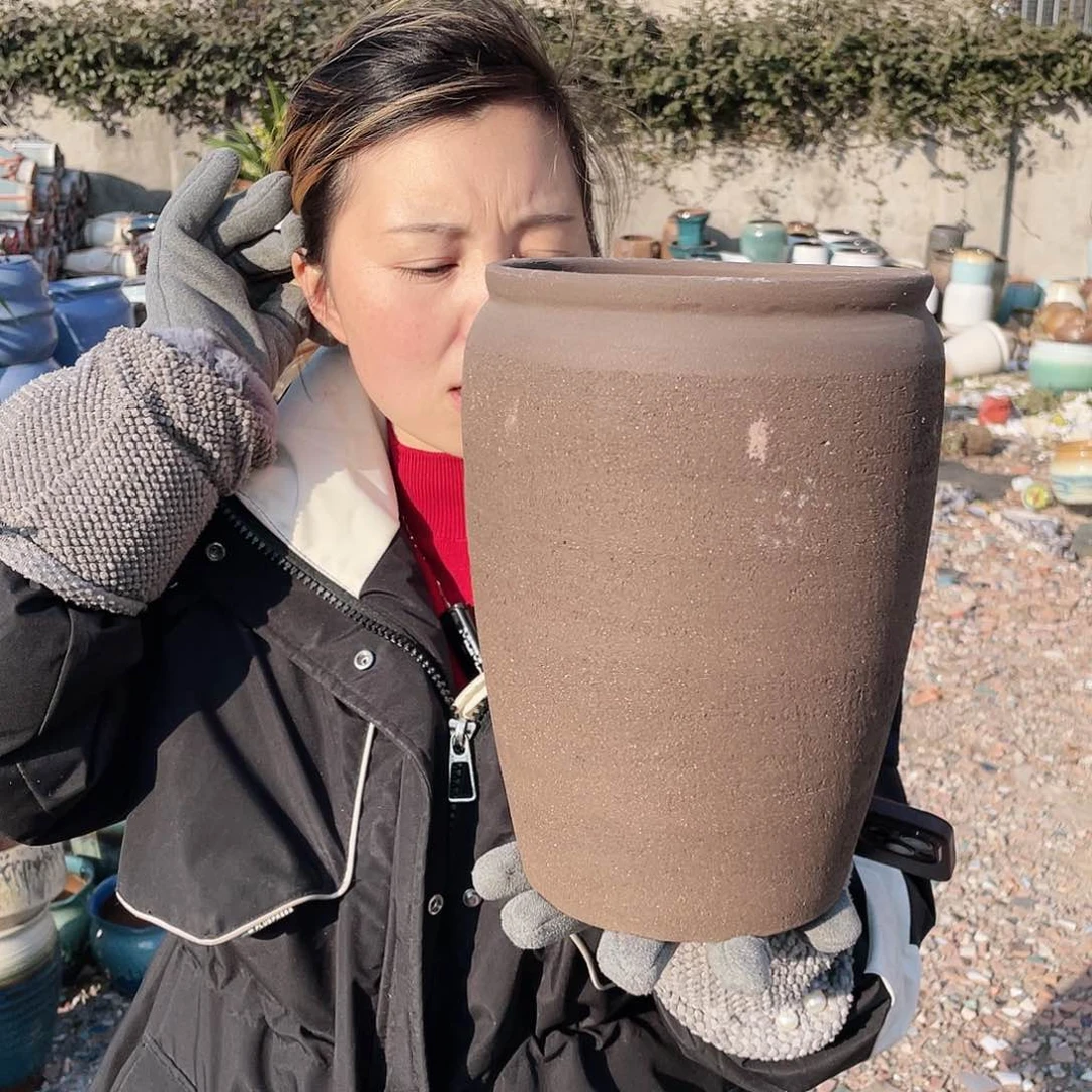 红陶没有上釉高25口17