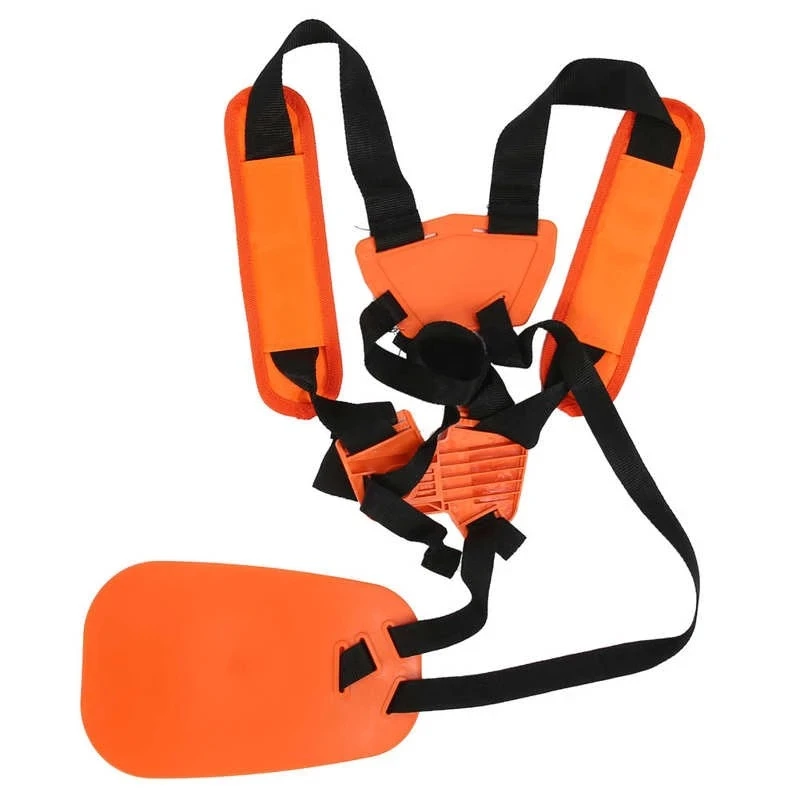 割草机双肩背带高品质割草机背带橙/红色双肩尼龙+ABS双肩带割草