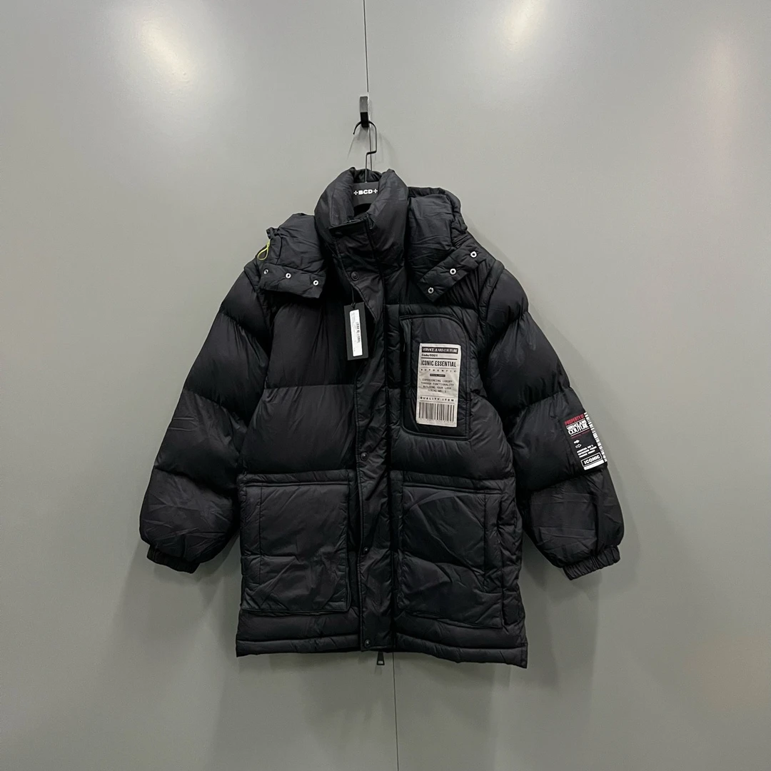 （jp）112 Versace 范思哲 黑色印花logo羽绒服 50码/98新