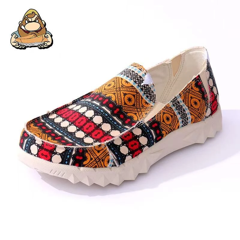 懒人杜德休闲鞋秋季百搭单鞋一脚蹬透气平底男鞋低帮帆布鞋鞋子