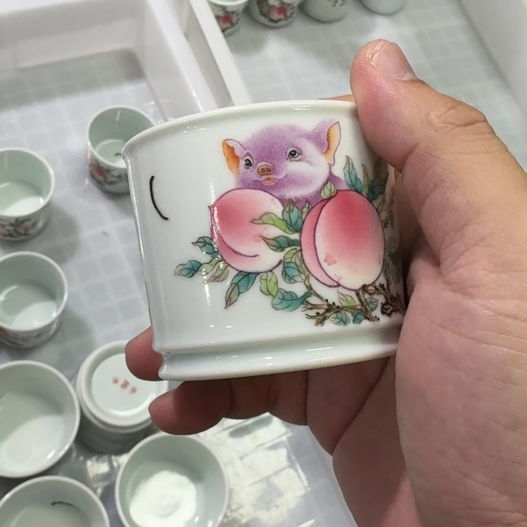 杯子瓷言所老曹甄选好瓷瑕疵