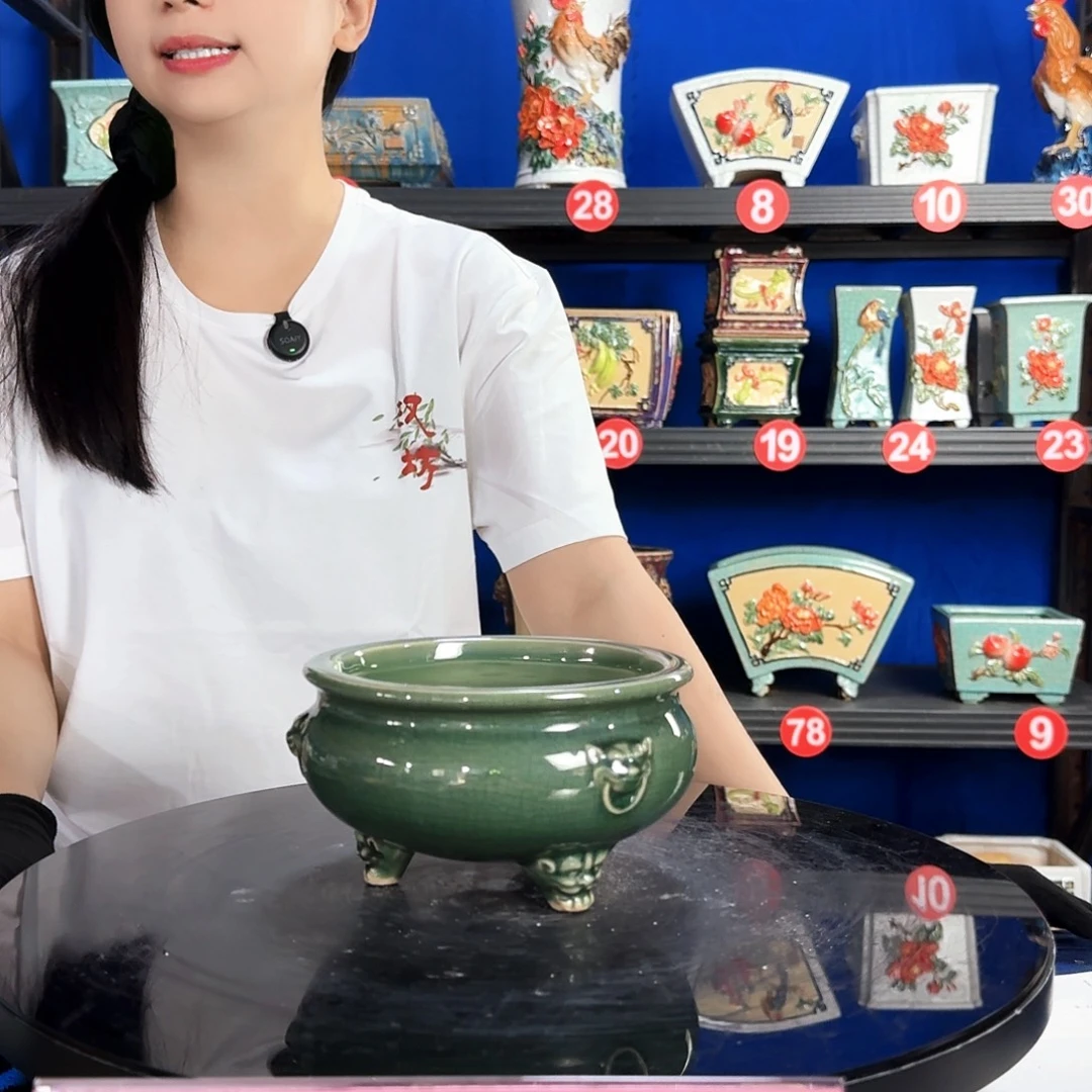 小498玉绿瑕疵外口16内深6