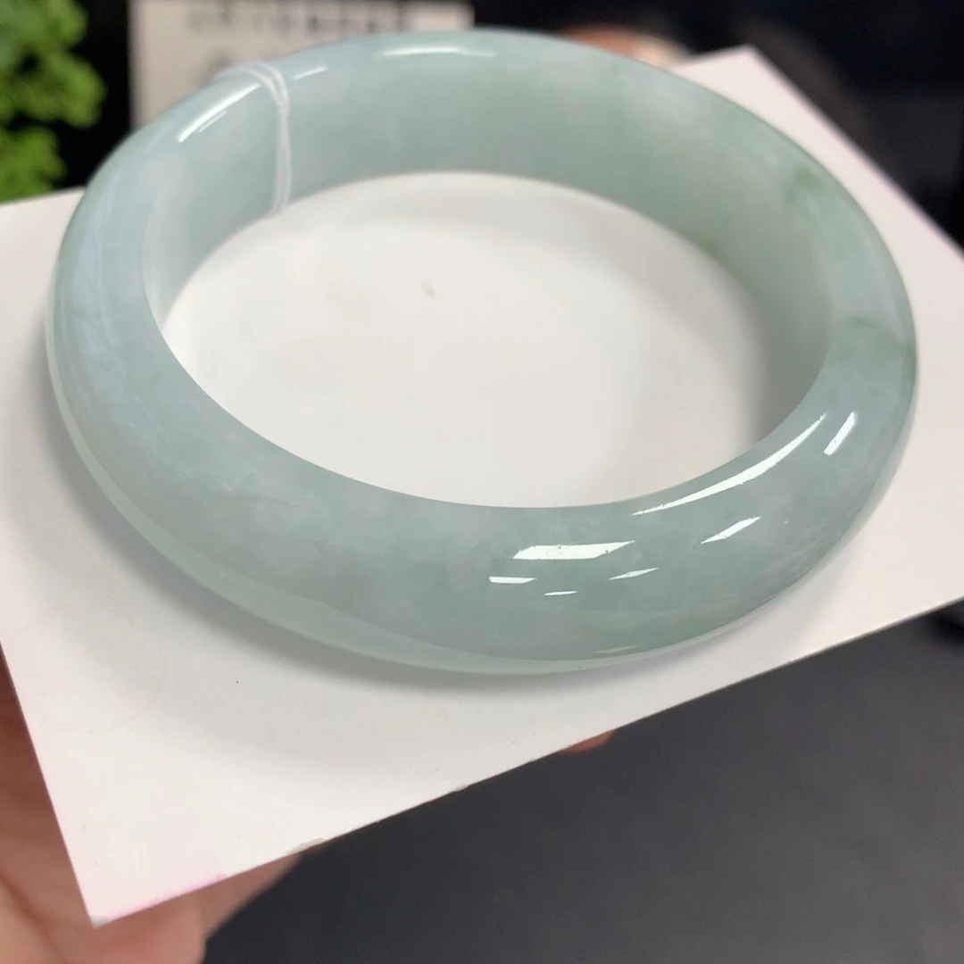 翡翠未镶嵌手镯20号53.3-13.5-8