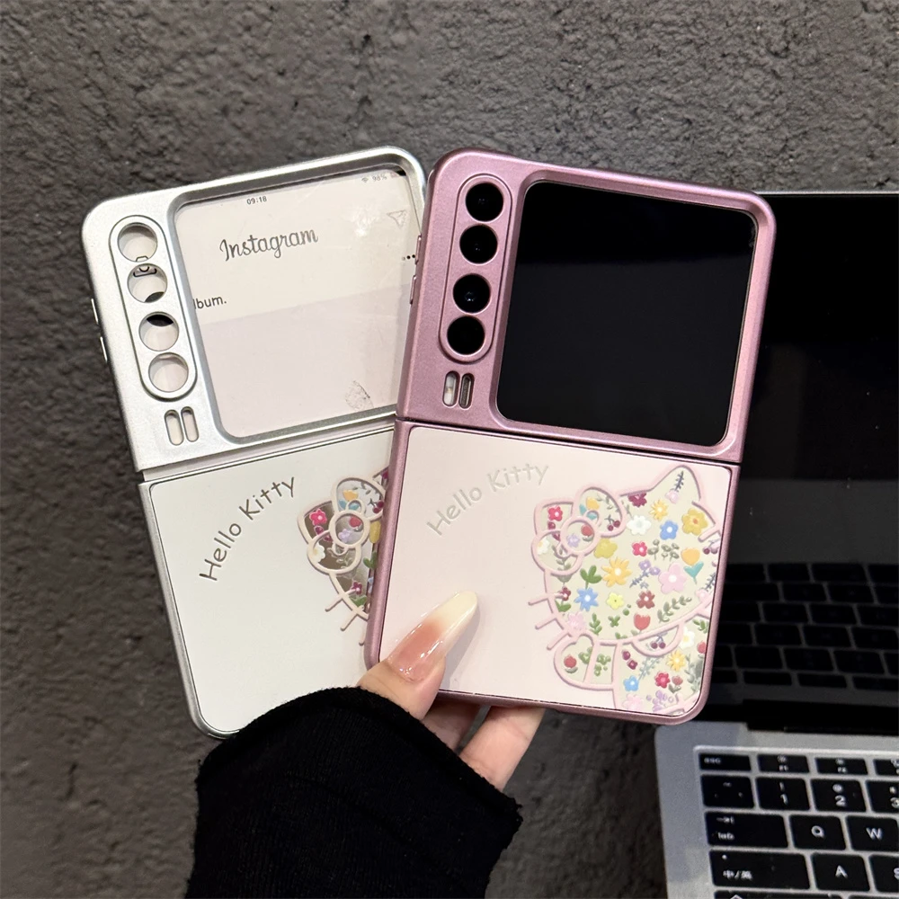 （华为PURAX系列）金属折叠适用华为purax手机壳小众防摔壳女碎花kt