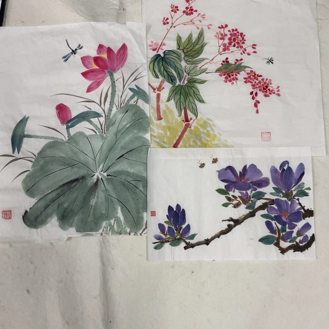 国画王劲老师绘画