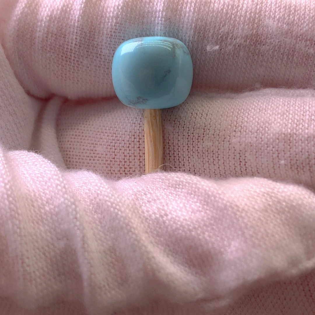 绿松石未镶嵌挂件11.2*9.7mm