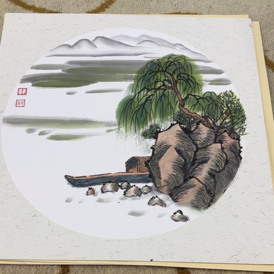 国画38-38卡纸作品艺
